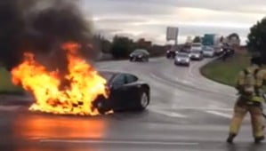 Un modèle S de Tesla prend feu à Seattle